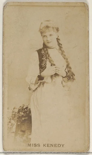 Miss Kenedy, from the Actors and Actresses series (N45, Type 8) for Virginia Brights Cigarettes