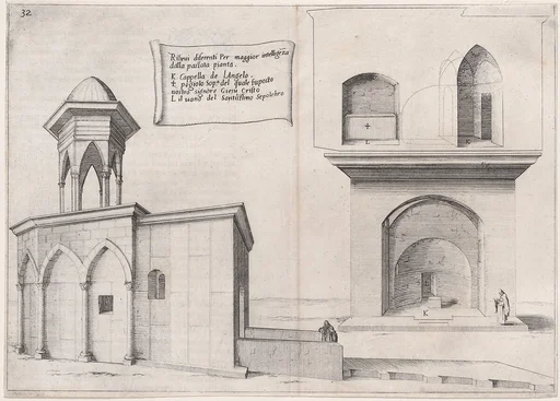 25th Plate, from Trattato delle Piante & Immagini de Sacri Edifizi di Terra Santa (Treatise of the Plans & Images of the Sacred Buildings of the Holy Land)