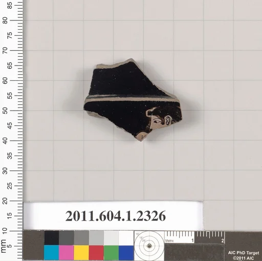 Terracotta fragment of a kylix (drinking cup)