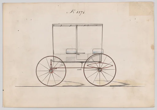 Design for 6 seat Rockaway, no. 3376
