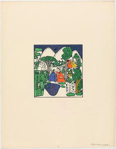 Paare im Gespräch (Couples in Conversation) from the series Die Träumenden Knabe (The Dreaming Boys)