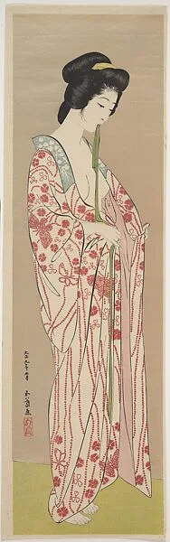 橋口五葉画 長襦袢の女|Woman Dressing — Hashiguchi Goyō