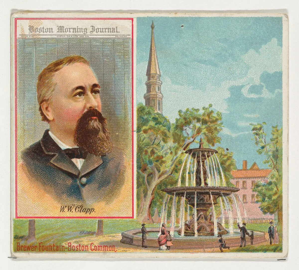 W.W. Clapp, Boston Morning Journal, Philadelphia Public Ledger, from the American Editors series (N35) for Allen & Ginter Cigarettes — Allen & Ginter