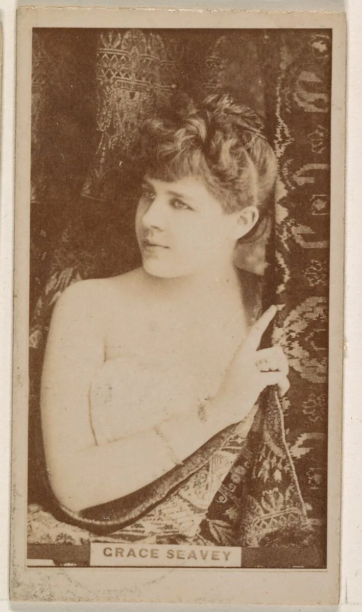 Grace Seavey, from the Actresses series (N245) issued by Kinney Brothers to promote Sweet Caporal Cigarettes — Kinney Brothers Tobacco Company