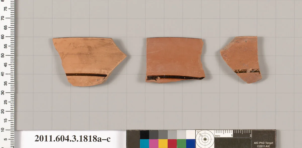 Terracotta rim fragments of kylikes: Lip cup (drinking cup) — Unknown