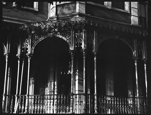 [Cast-Iron Grillwork Porch, Mobile, Alabama]