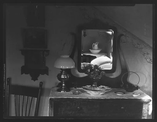 [Dresser and Mirror in Bedroom, Vicinity Copake, New York]