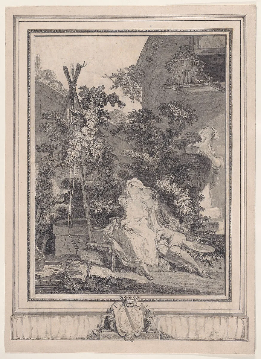 Le jardinier galant — Pierre Antoine Baudouin|Isidore Stanislas Henri Helman