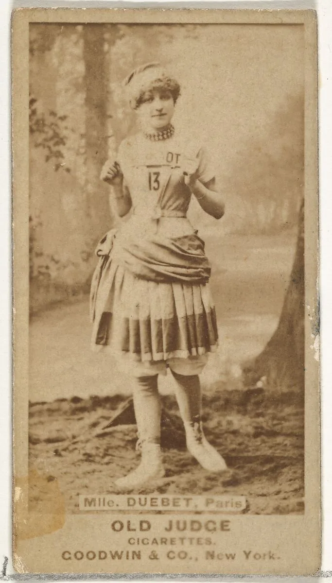 Mlle. Duebet, Paris, from the Actors and Actresses series (N171) for Old Judge Cigarettes — Goodwin & Company