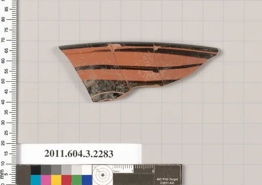 Terracotta rim fragment of a kylix: eye-cup (drinking cup)