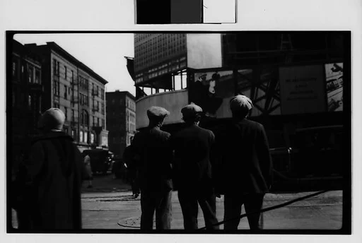 [Onlookers at Bloomingdale's Construction Site on Fifty-Ninth Street, From Behind, New York City]