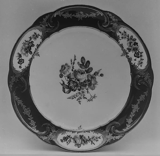 Plate (Assiette à palmes) (1 of 102) (part of a service) — Sèvres Manufactory|Charles-Louis Méreaud