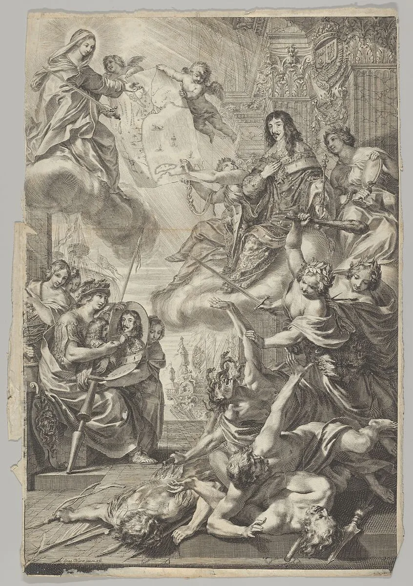 Virgin Helps Louis XIII to Expel the Vices — Grégoire Huret
