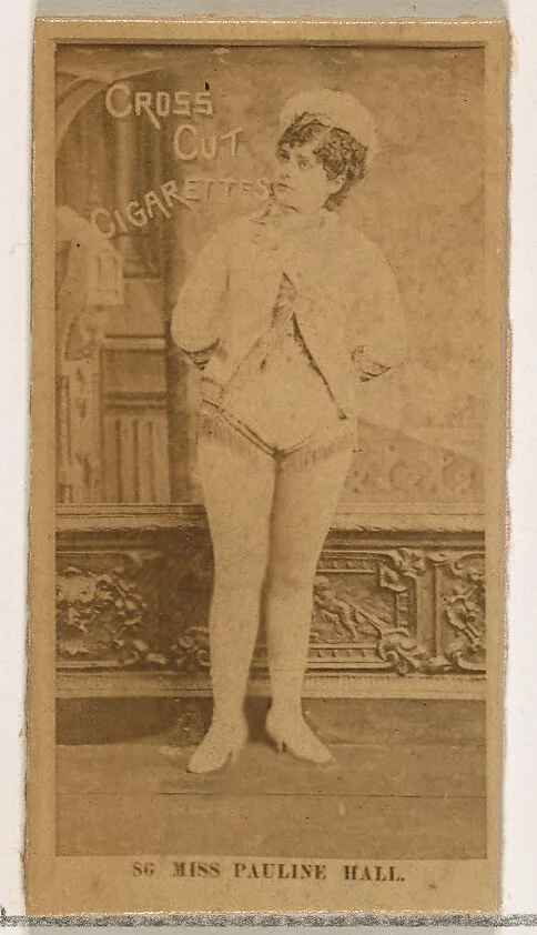 Card Number 86, Miss Pauline Hall, from the Actors and Actresses series (N145-2) issued by Duke Sons & Co. to promote Cross Cut Cigarettes — W. Duke, Sons & Co.