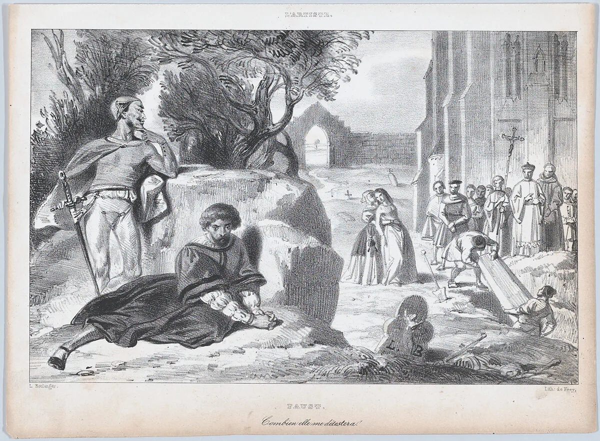 How Much She Hates Me!, from "L'Artiste" — Frey|Louis Boulanger