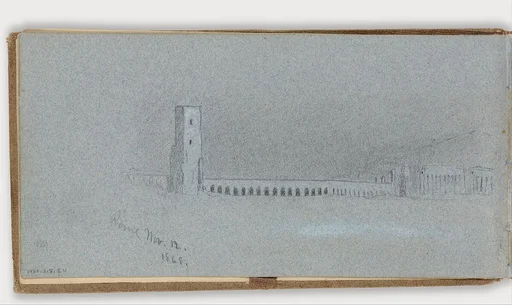 Roman Campagna, Nov. 12, 1868 (verso, from sketchbook)