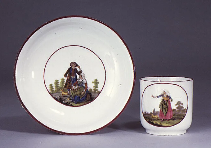 Cup and saucer — Royal Porcelain Manufactory, Naples
