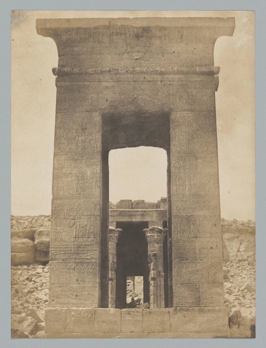 Propylon du Temple de Dandour (Tropique du Cancer) — Maxime Du Camp