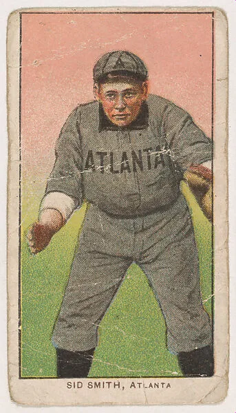 Sid Smith, Atlanta, from Coupon Cigarettes Baseball Issue, 1910 — Coupon Cigarettes