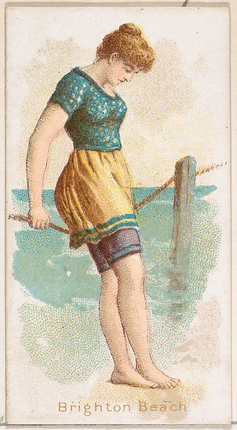 Brighton Beach, from the Fancy Bathers series (N187) issued by Wm. S. Kimball & Co. — William S. Kimball & Company
