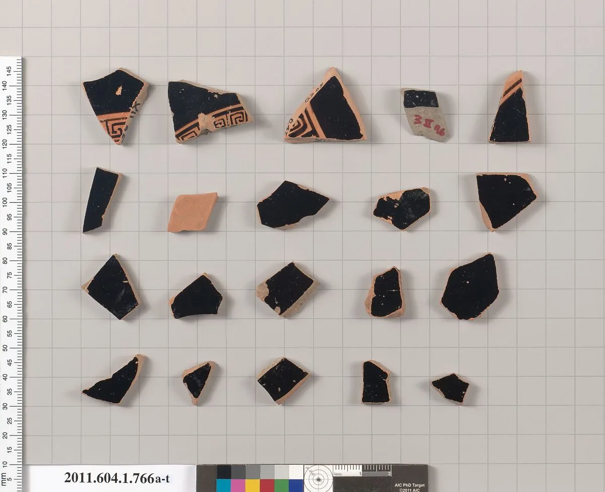 Terracotta fragments of kylikes (drinking cups) — Unknown