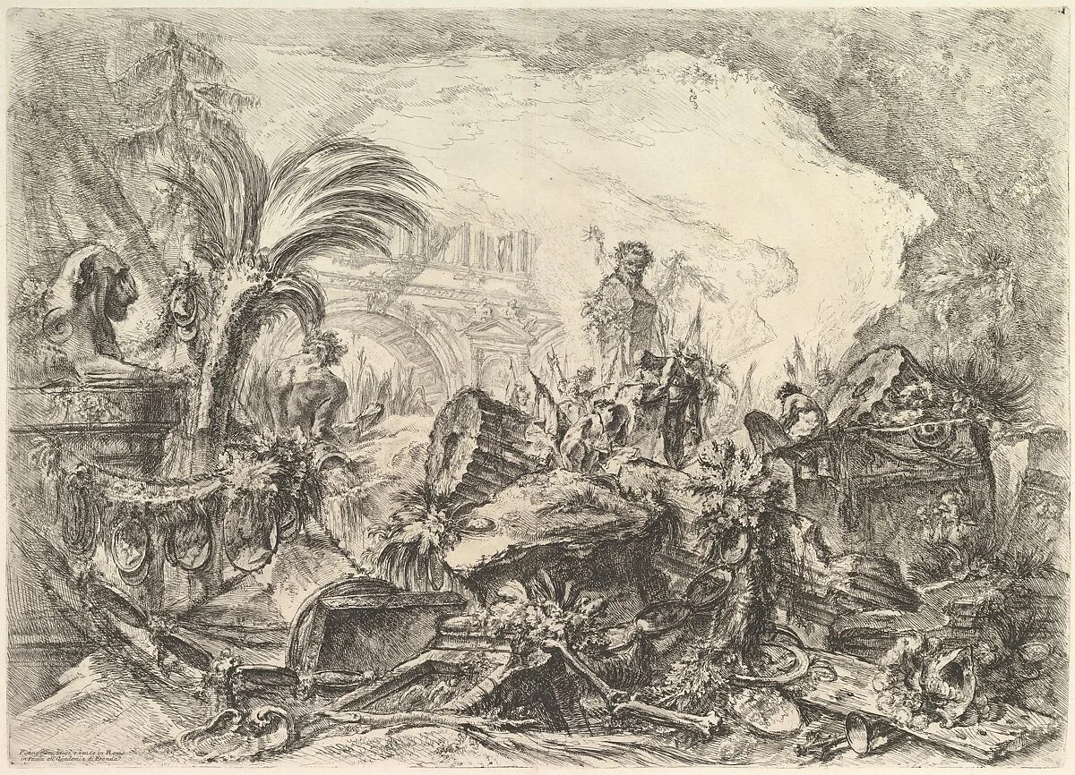 The Triumphal Arch, from "Grotteschi" (Grotesques) — Giovanni Battista Piranesi|Giovanni Bouchard