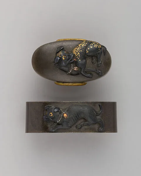 Sword-Hilt Collar and Pommel (Fuchigashira) — Unknown