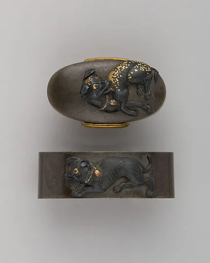 Sword-Hilt Collar and Pommel (Fuchigashira)