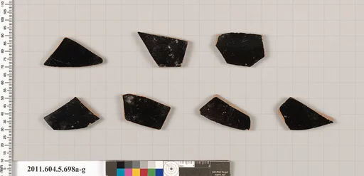 Terracotta fragments of kylikes (drinking cups)