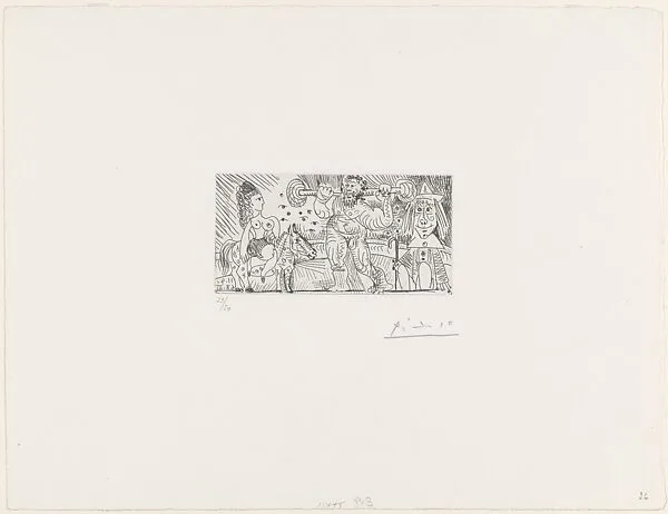 At the Circus: The Strong Man, from 347 Suite — Aldo and Piero Crommelynck|Pablo Picasso|Galerie Louise Leiris