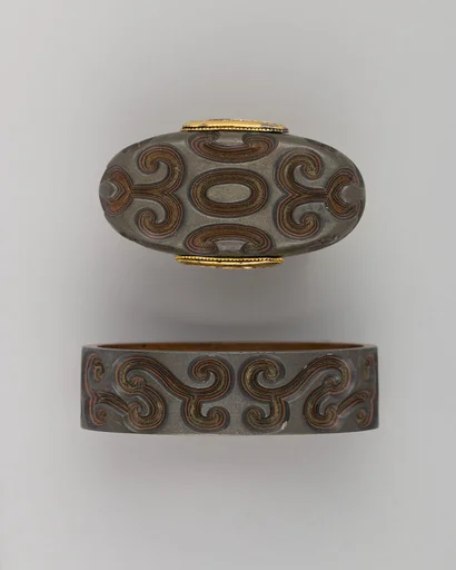 Sword-Hilt Collar and Pommel (Fuchigashira)