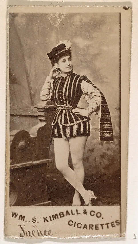 Miss Jaenee, from the Actresses series (N203) issued by Wm. S. Kimball & Co. — William S. Kimball & Company