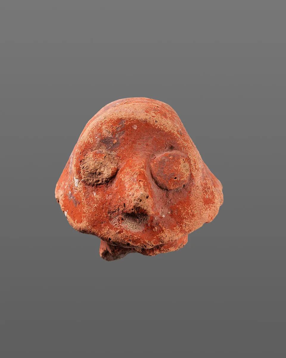Figurine Fragment of a Man's Head — Unknown