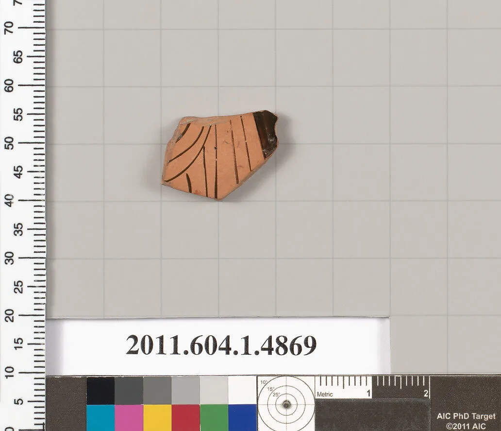 Terracotta fragment of a kylix (drinking cup) — Unknown