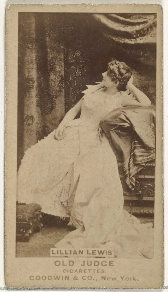Lillian Lewis, from the Actors and Actresses series (N171) for Old Judge Cigarettes — Goodwin & Company