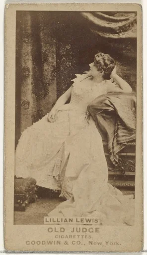 Lillian Lewis, from the Actors and Actresses series (N171) for Old Judge Cigarettes