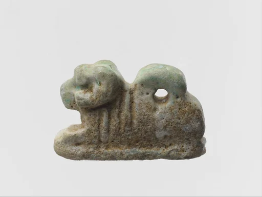 Faience amulet in the form of a ram
