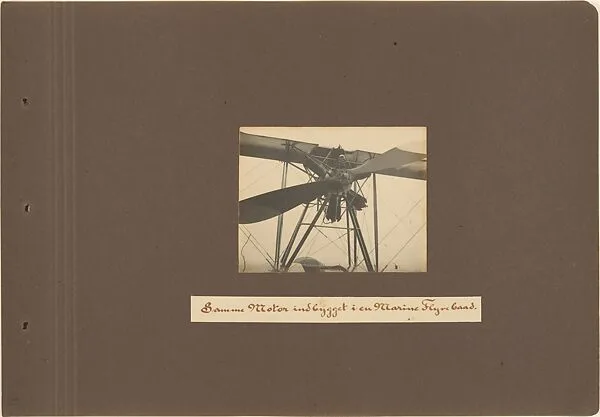 Samme Motor indbygget i en Marine Flyvebaad. — Jacob Christian Hansen Ellehammer|Vilhelm Ellehammer