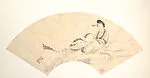 近代 呂鳳子 仙女 扇面|Female Immortal — Lü Fengzi