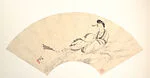 近代 呂鳳子 仙女 扇面|Female Immortal