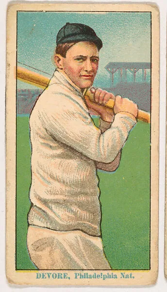 Josh Devore, Philadelphia, from Coupon Cigarettes Baseball Issue, 1914-1916 — Coupon Cigarettes