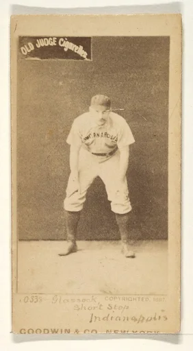Glasscock, Shortstop, Indianapolis, from the Old Judge series (N172) for Old Judge Cigarettes