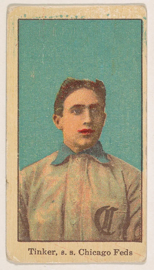Tinker, Shortstop, Chicago, Federal League, from the Baseball Players series (D303), issued by the General Baking Company — General Baking Company