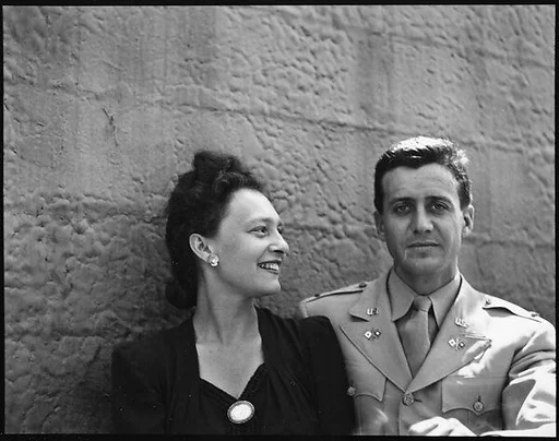 [Unidentified Couple on Roof of 441 East 92nd Street Apartment Building?, New York City]