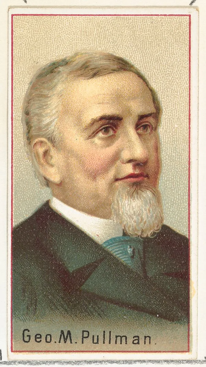 George M. Pullman, printer's sample for the World's Inventors souvenir album (A25) for Allen & Ginter Cigarettes — Allen & Ginter