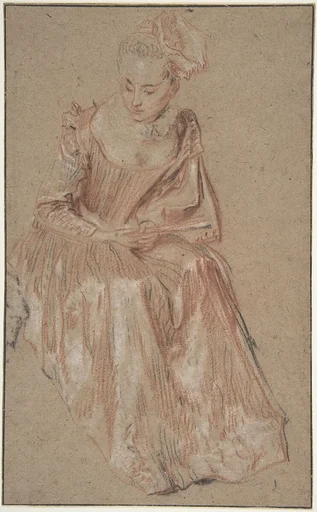 Seated Woman Holding a Fan