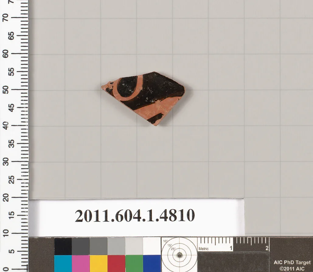 Terracotta fragment of a kylix (drinking cup) — Unknown