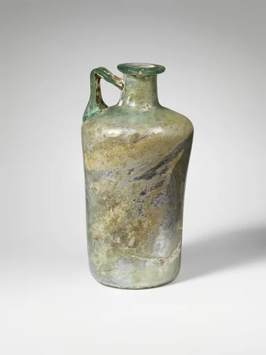 Glass cylindrical jug