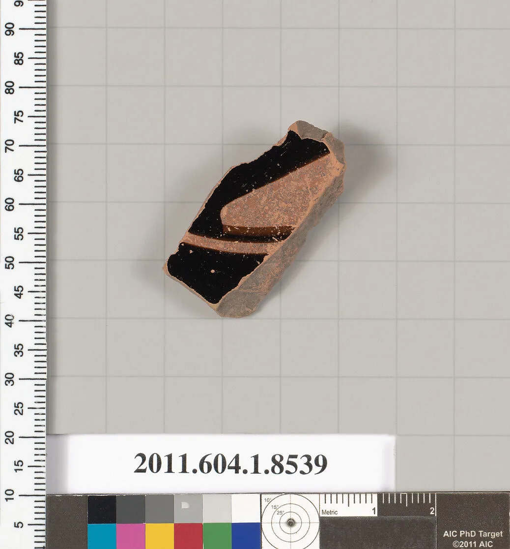 Terracotta fragment of a stemless kylix (drinking cup) — Unknown