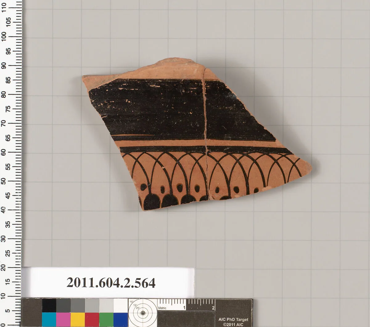 Terracotta fragment of a column-krater (bowl for mixing wine and water) — Unknown